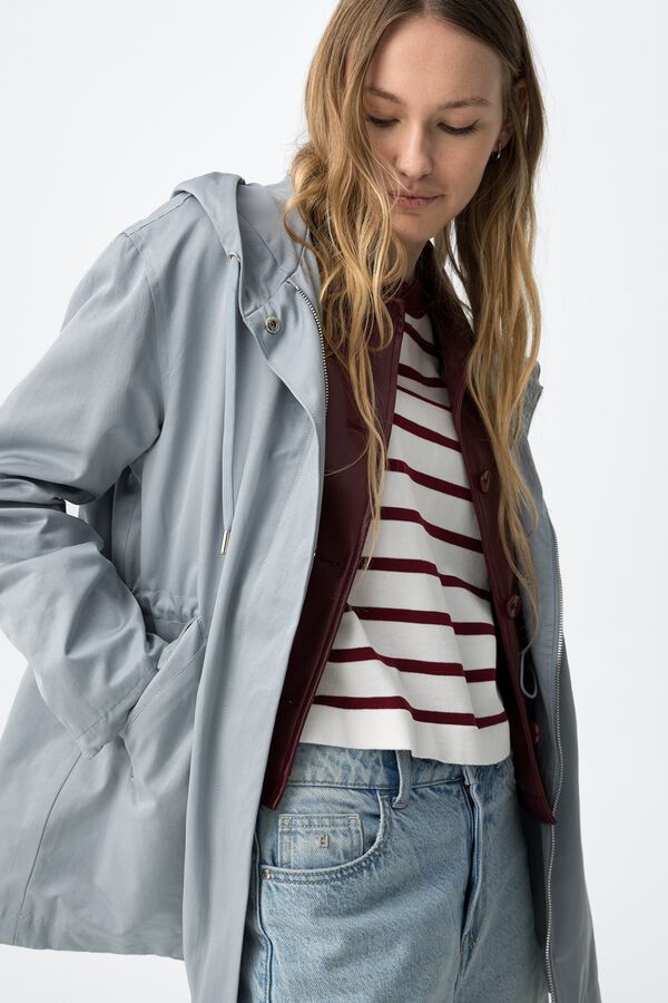 Tiffosi Beige relaxed fit jacket blue