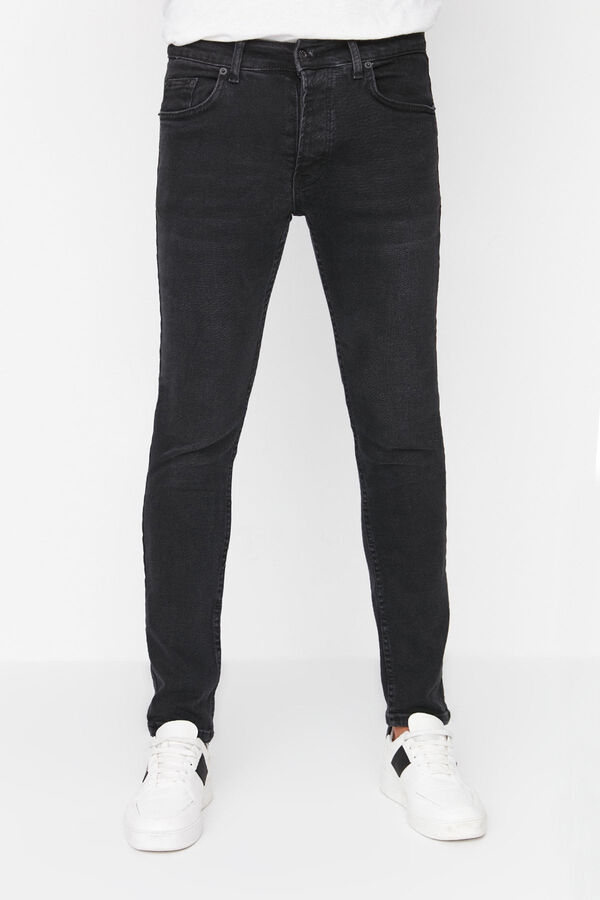 Trendyol Jeans skinny de hombre negro