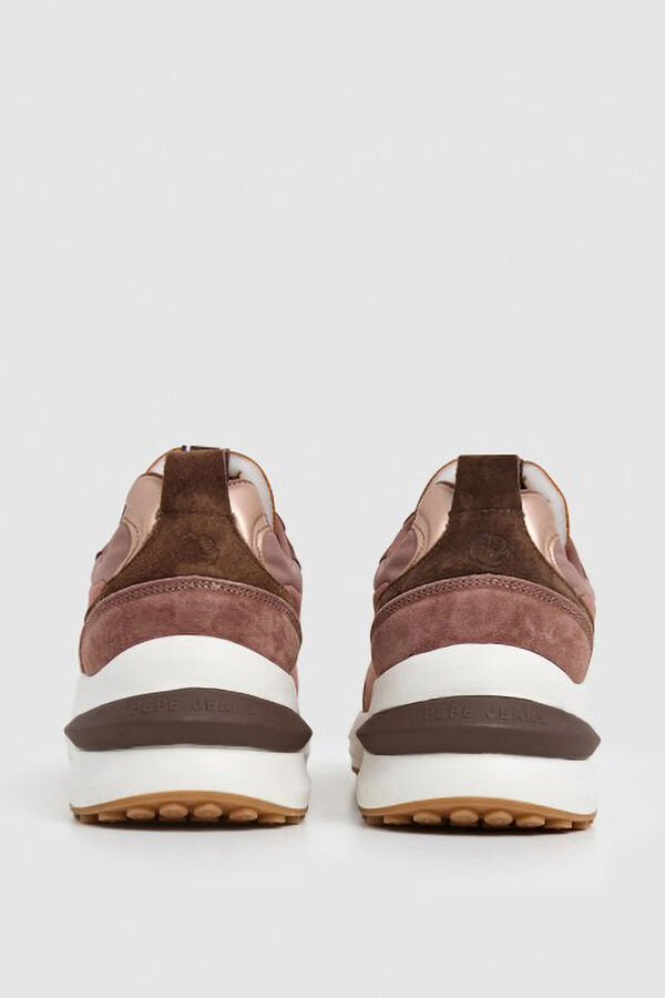 Pepe Jeans Zapatillas bajas con cuero rosa