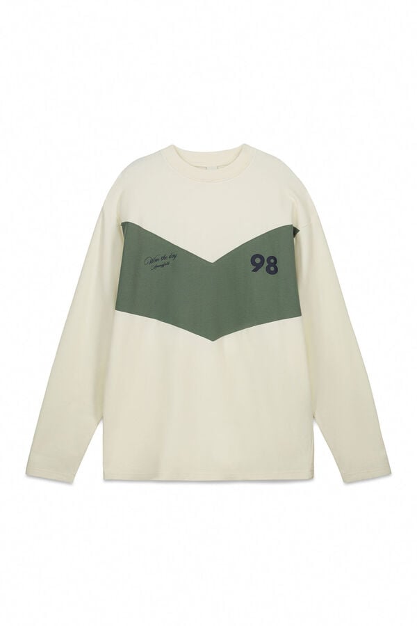 Springfield Majica od pikea dugih rukava Bež