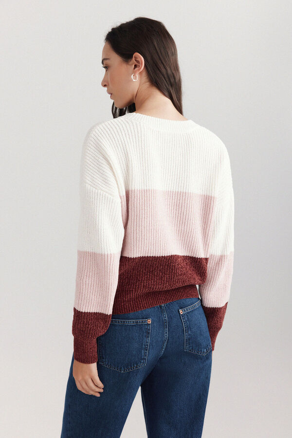 Springfield Pull chenille color block rose