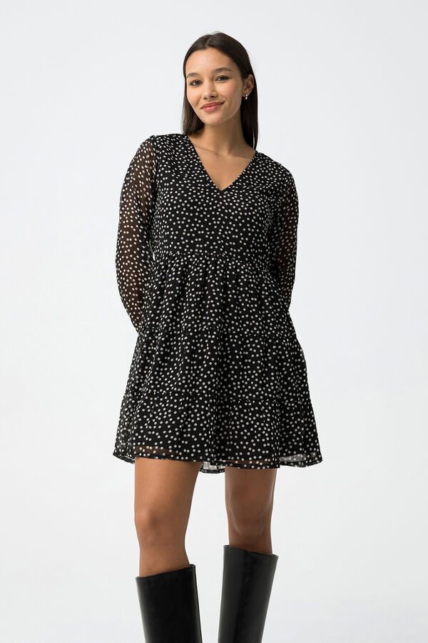 Tiffosi Animal Print Dress black
