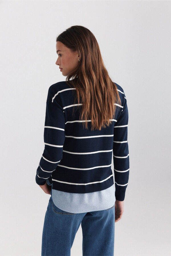 Springfield Bimaterial dog jumper blue