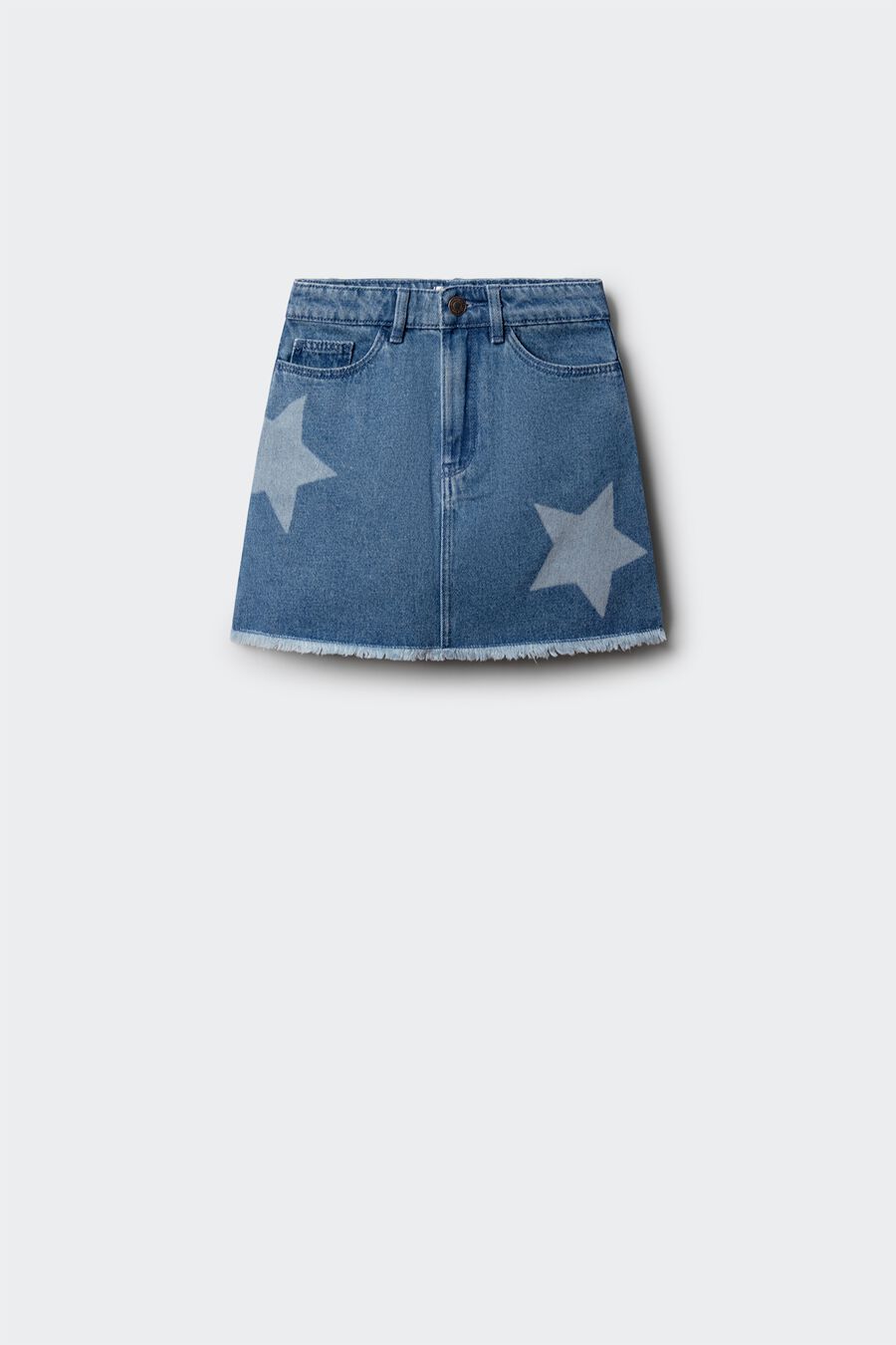Falda denim estrellas niña