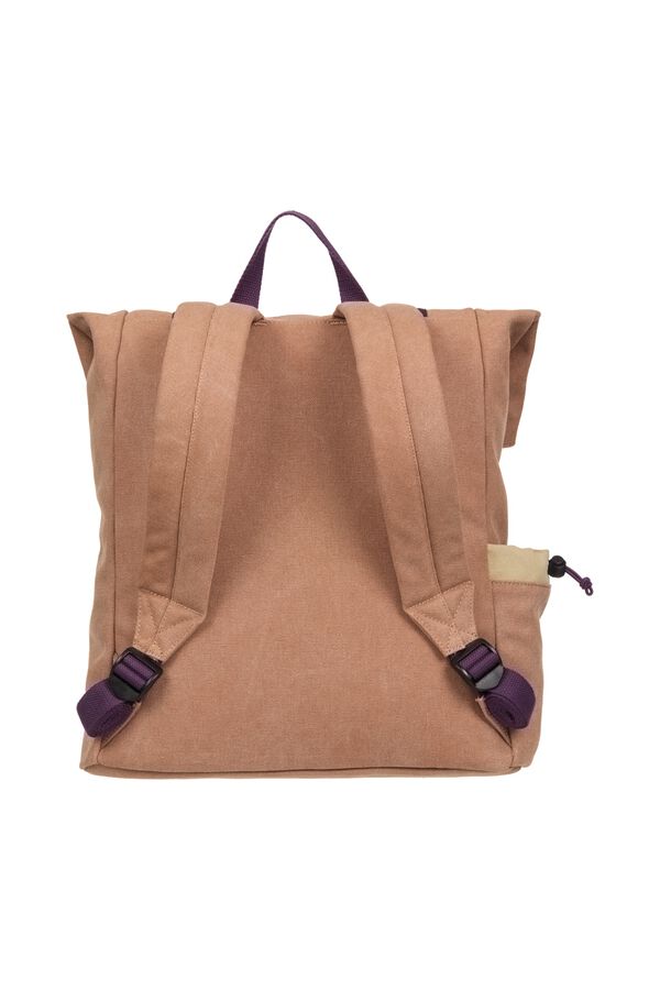 Roxy Mochila de pana con compartimentos tostado