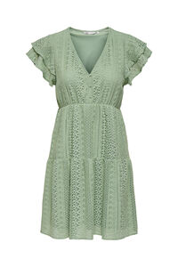 Only Vestido curto com detalhes vazados