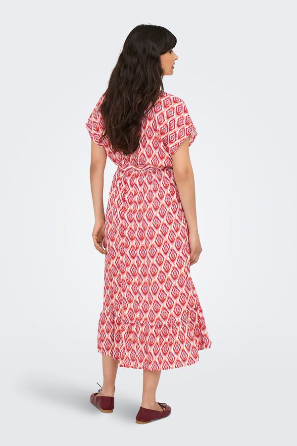 Only Shirt midi dress burgundy