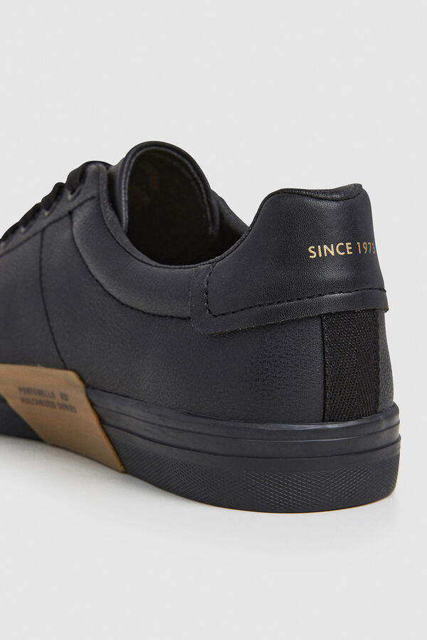 Pepe Jeans Zapatillas Cl&aacute;sicas Efecto Piel negro