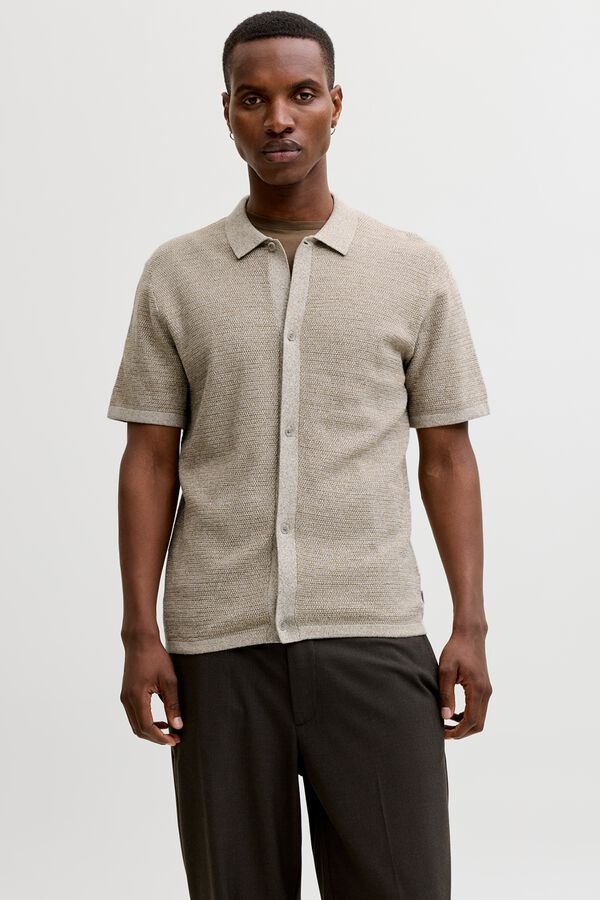 Jack & Jones Regular fit jersey shirt sz&uuml;rke