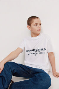Springfield Kids Camiseta manga corta boxy ni&ntilde;o