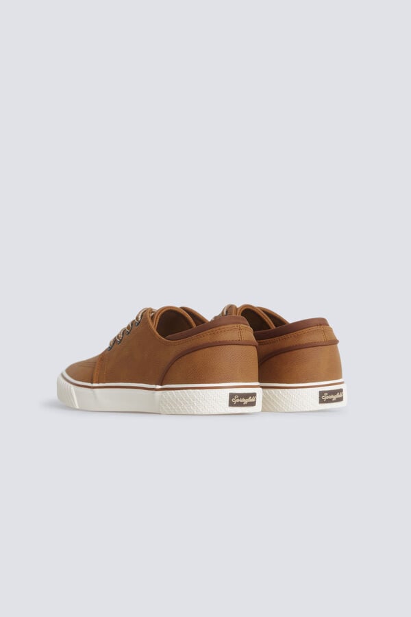 Springfield Faux leather iconic sneaker nude