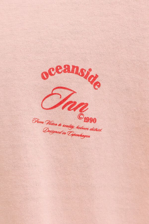 Jack & Jones Camiseta loose algod&oacute;n rosa