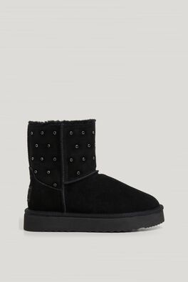 Botas de ante con plataforma joya