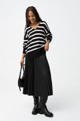 Tiffosi Pleated Midi Skirt black