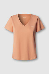 Pepe Jeans Short sleeve V-neck T-shirt red