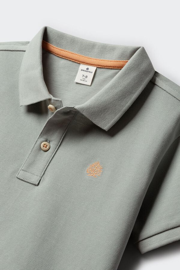 Springfield Kids Polo b&aacute;sico para menino azul