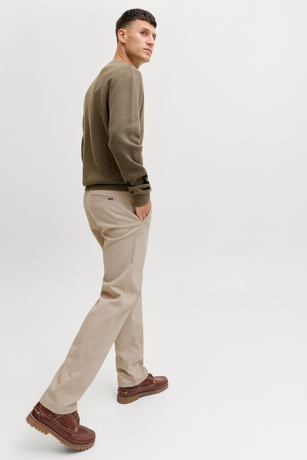 Jack & Jones Relaxed chinos trousers nude