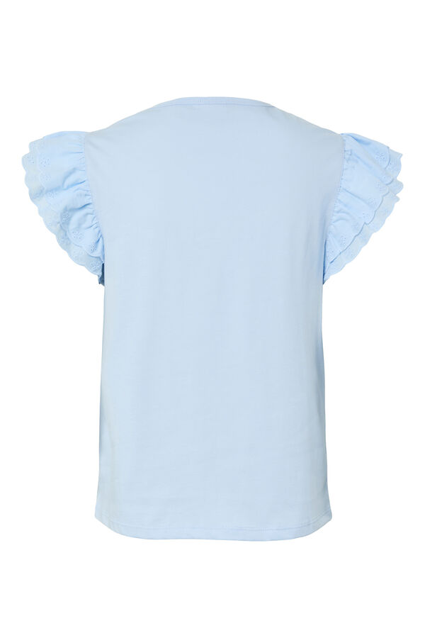 Pieces Top manga corta azul