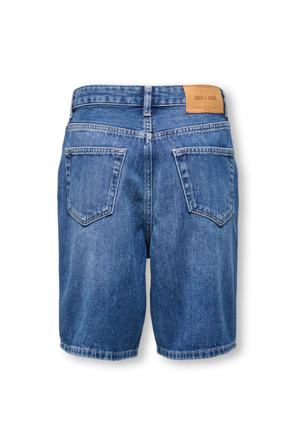 Only & Sons Junior Short denim de corte holgado azul