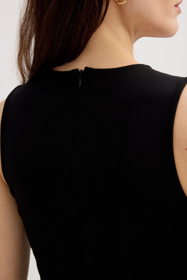 Inside Knot midi dress black