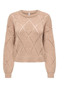 Only lang&auml;rmelig, strukturiertes Trikot