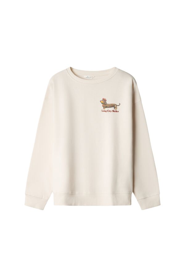 Springfield Sweat-shirt teckel blanc