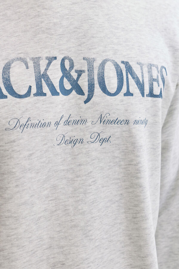 Jack & Jones Sudadera logo grande blanco