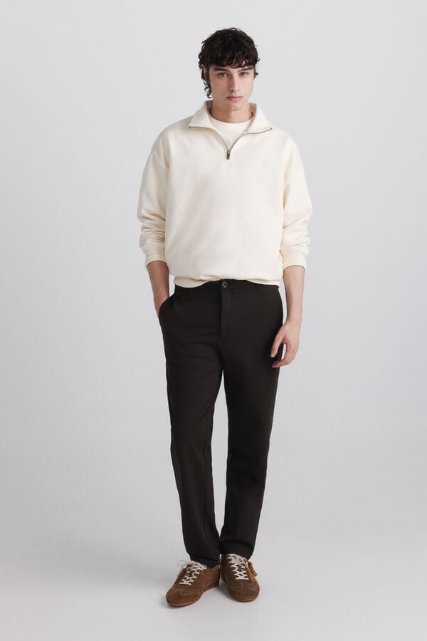 Springfield Comfort knit chinos nude