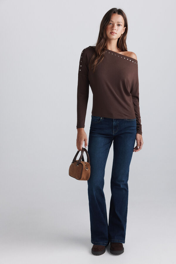 Springfield Studded top brown