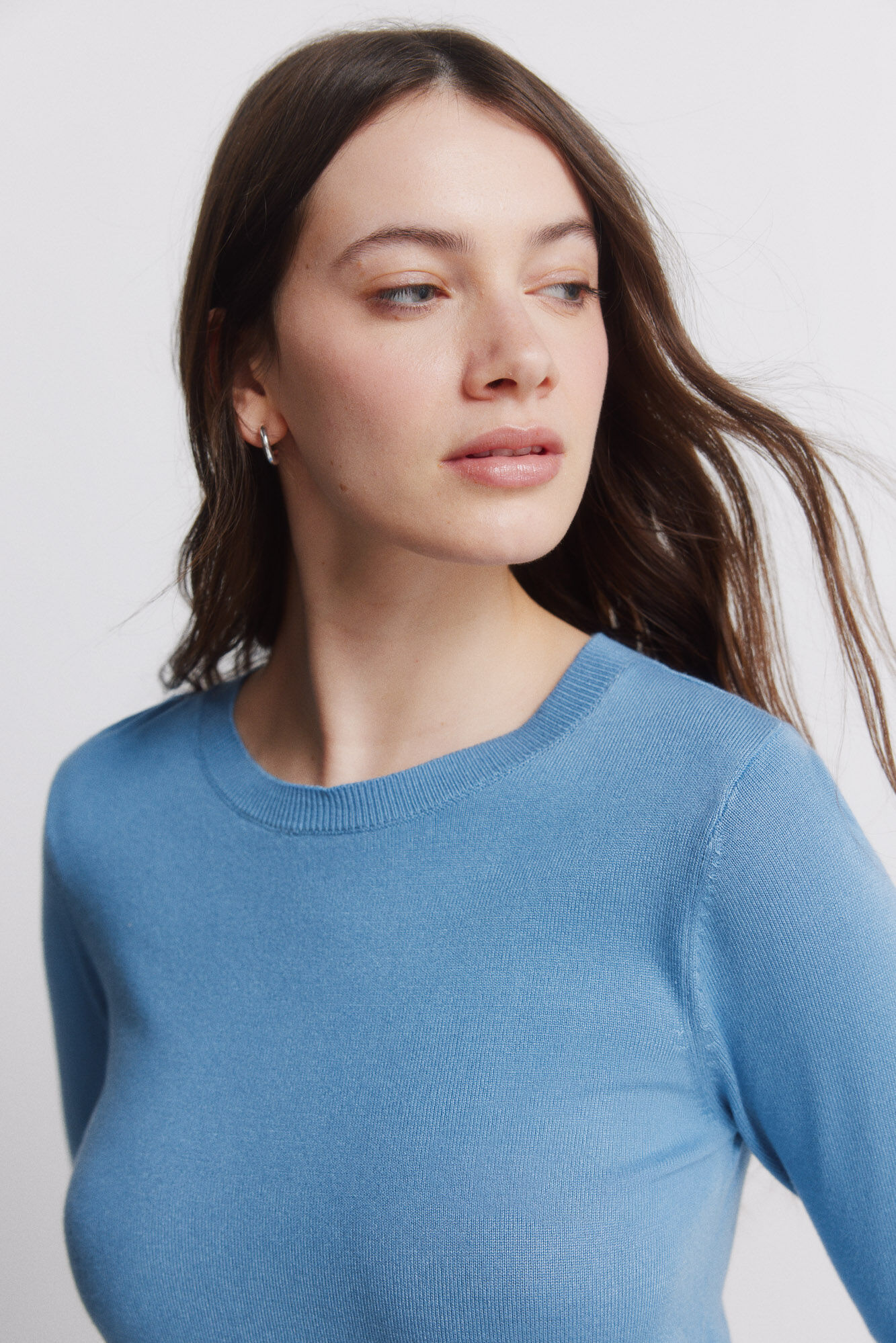 Springfield Fine knit jumper with button cuffs