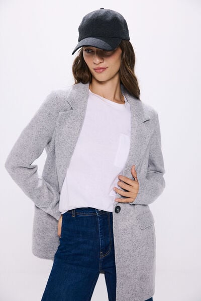 Springfield Blazer au toucher doux gris