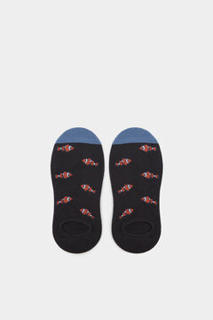 Springfield Fish no-show socks blue
