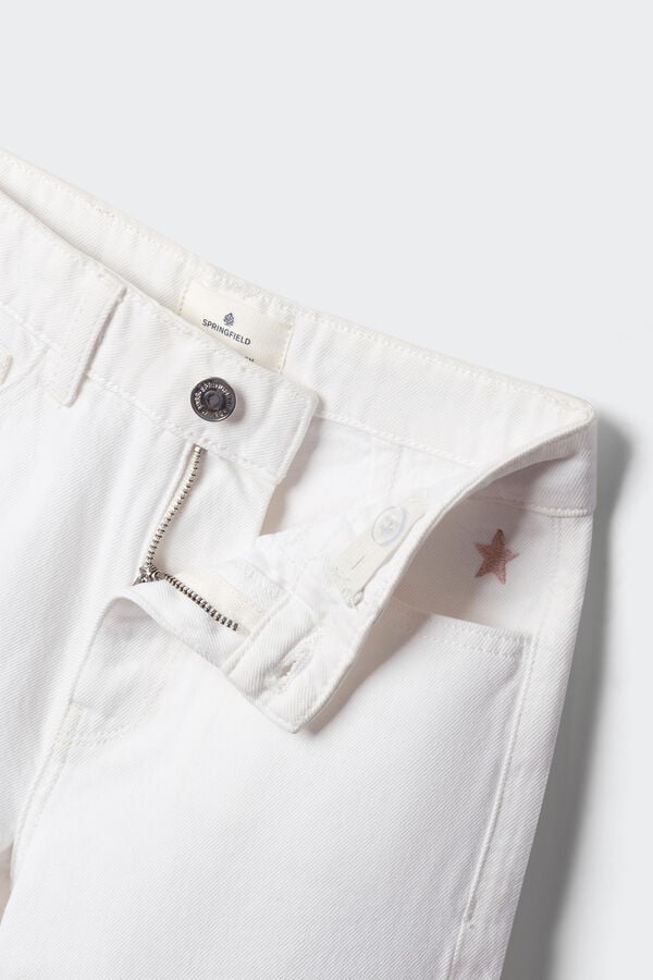 Springfield Kids Sarga Culotte b&aacute;sico ni&ntilde;a marfil