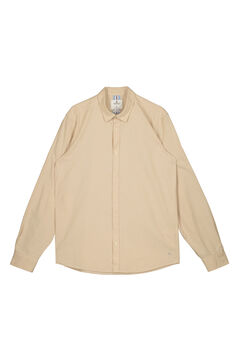 Springfield Pinpoint shirt with elbow patches medium beige