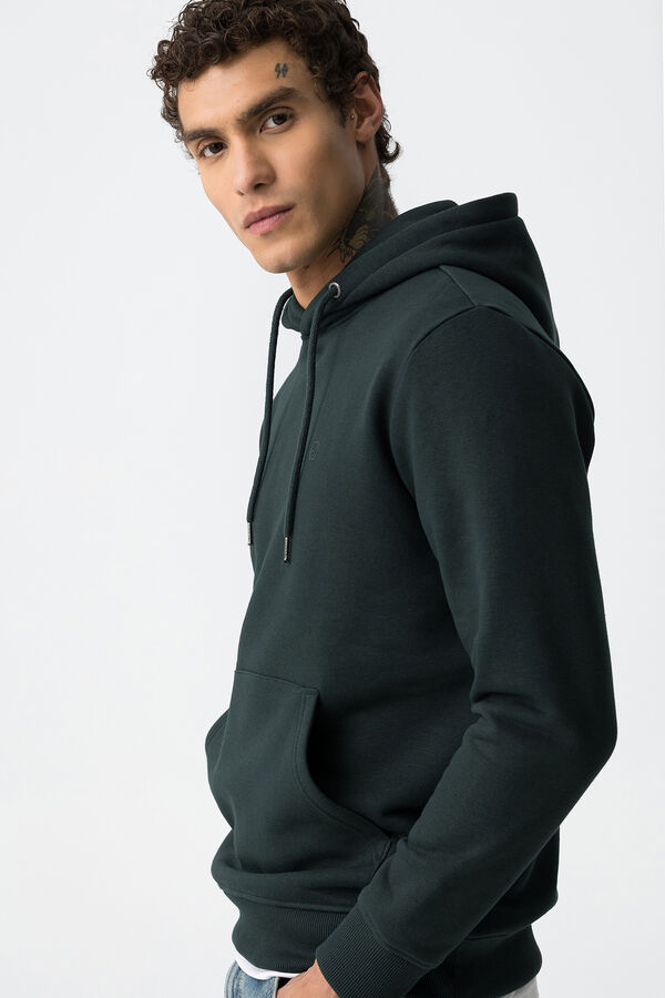 Tiffosi Hoodie B&aacute;sico verde