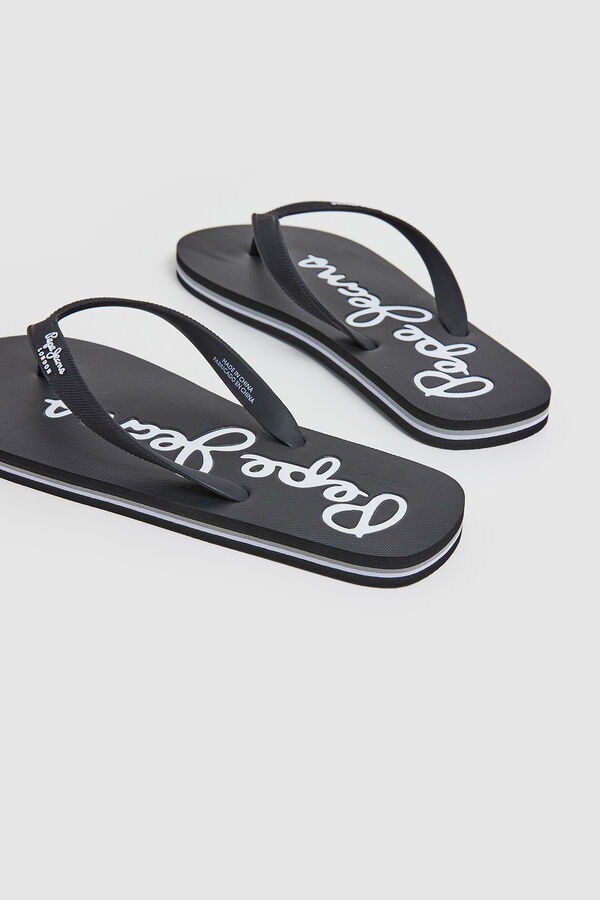 Springfield Flip-flops with logo | Pepe Jeans black