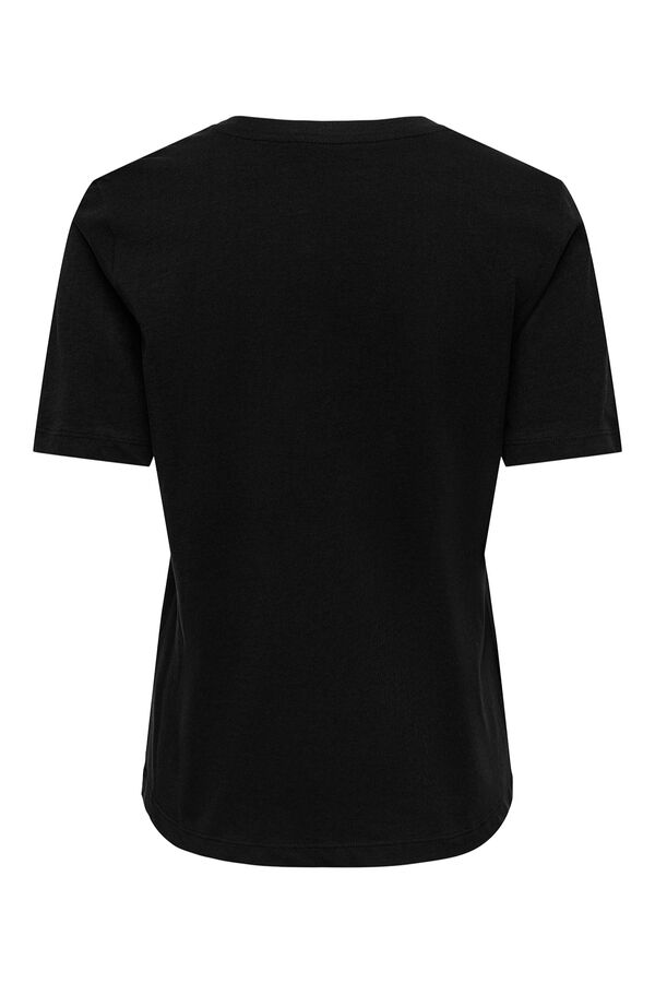 Only T-shirt de manga curta preto