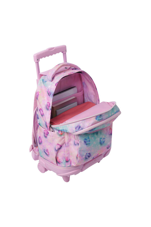 Totto Mochila Renglones Glitter rosa