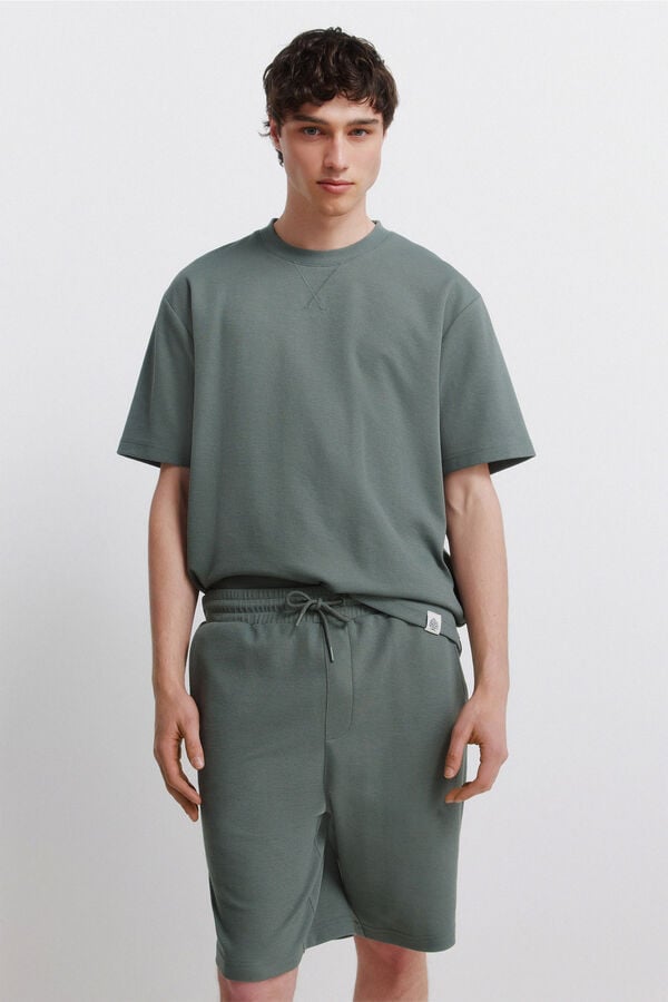 Springfield Waffle Bermuda shorts green