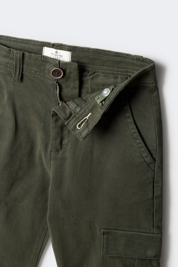 Springfield Kids Crian&ccedil;a de carga cal&ccedil;as chino estampado