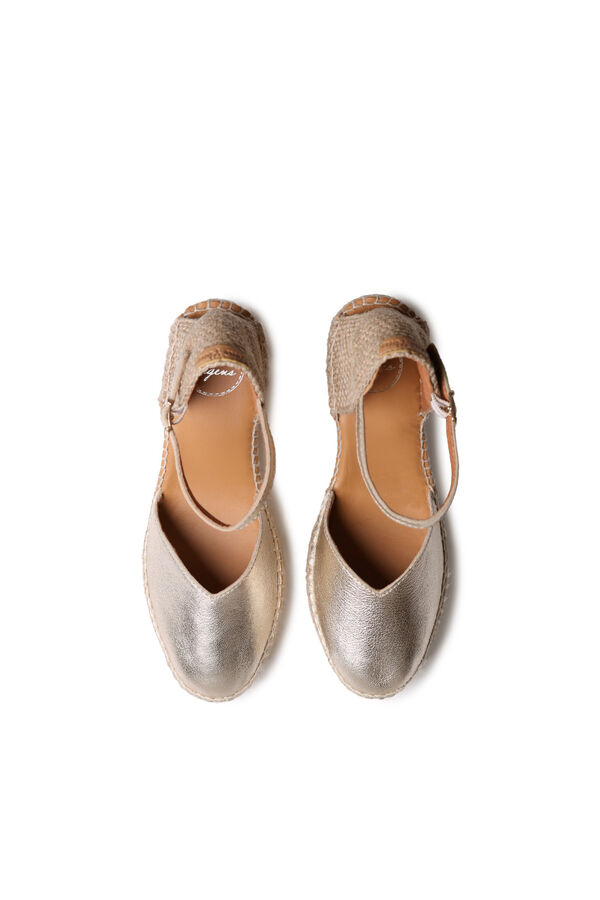 Toni Pons Leather wedge espadrille printed