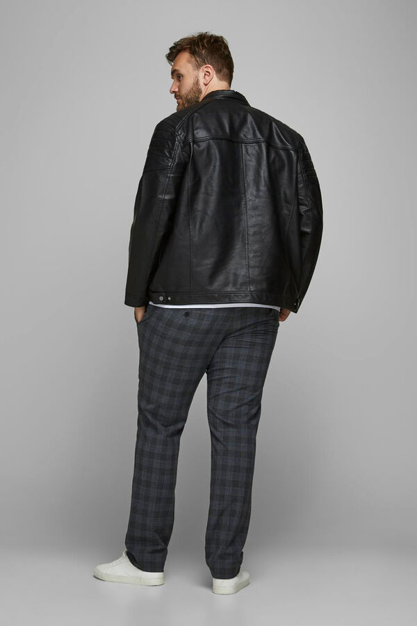 Jack & Jones PLUS Biker jacket black