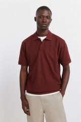 Springfield Striped regular fit polo shirt red