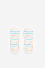 Springfield Multicoloured striped no-show socks smeđa