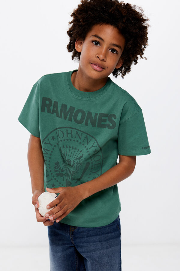 Springfield T-shirt Ramones garçon vert