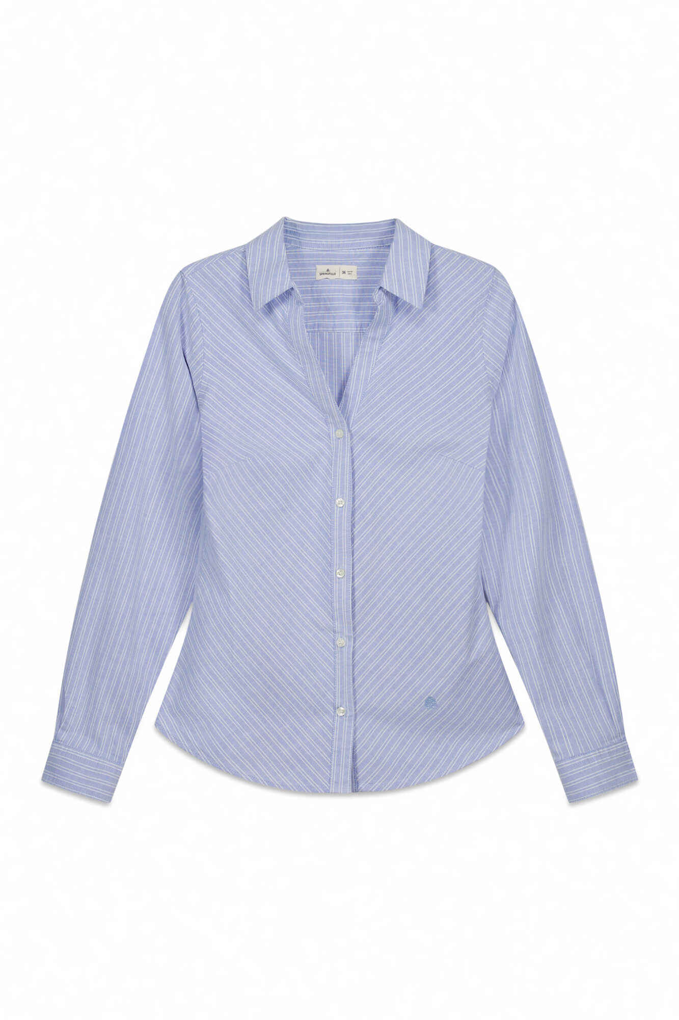 Springfield Oxford NECKLINE V cotton shirt