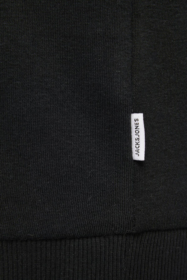 Springfield PLUS logo print hooded sweatshirt black
