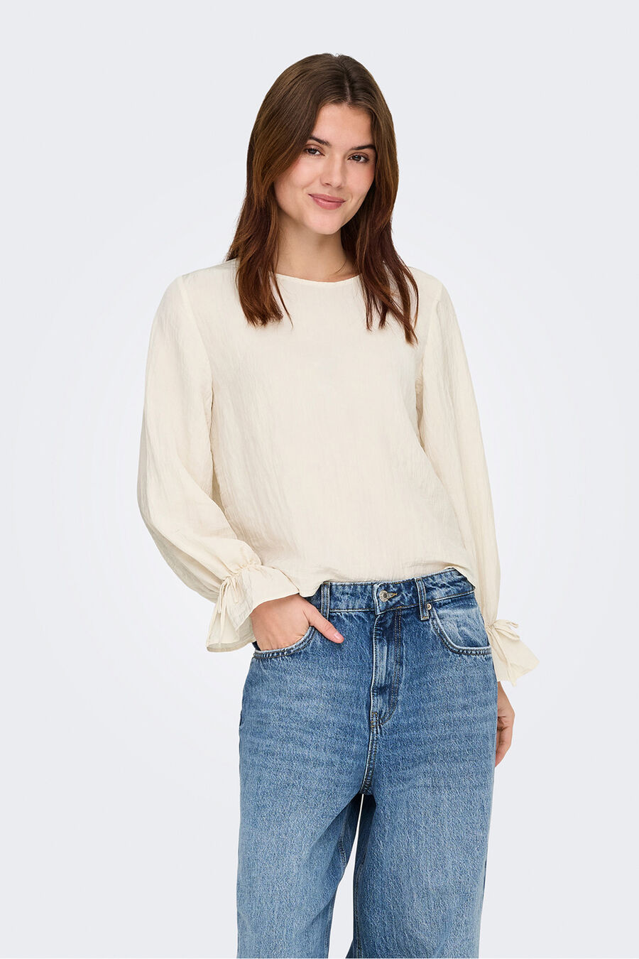 Blusa manga larga fluida