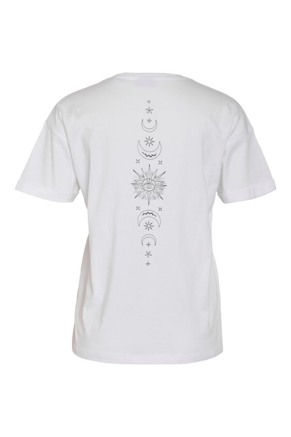 Noisy May T-shirt with back print white