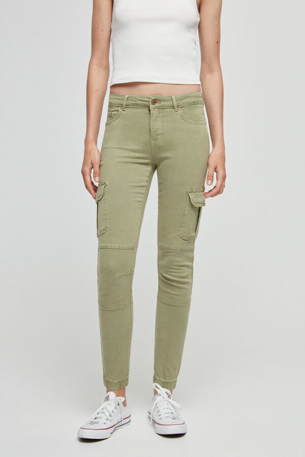 Springfield Cargo trousers with side pockets vert